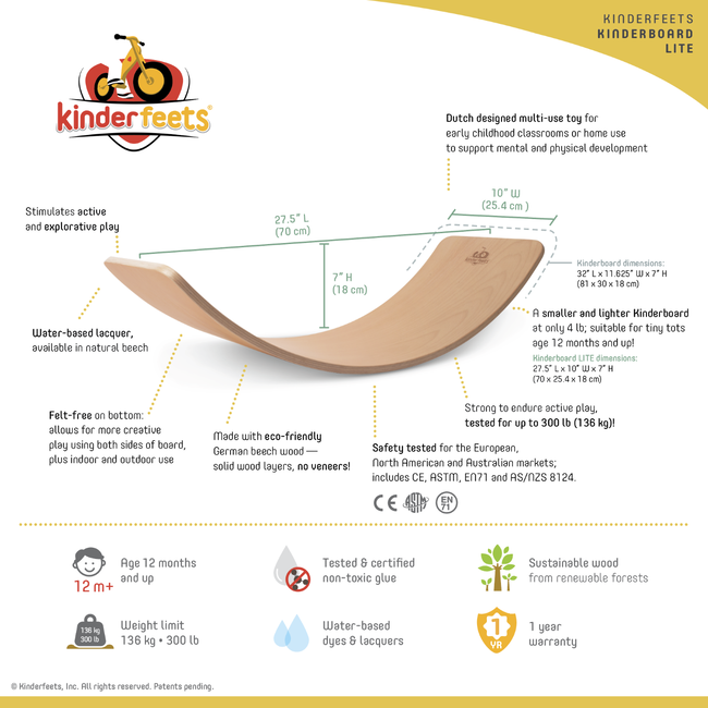 Kinderfeet- Kinderboard Lite Balance Board KDF-03634