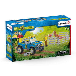 Schleich Off-Road Vehicle w Dino Outpost 41464