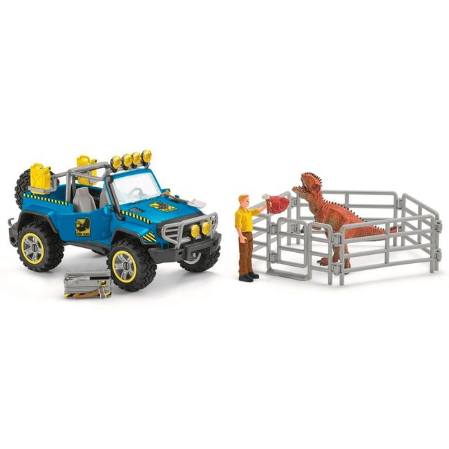 Schleich Off-Road Vehicle w Dino Outpost 41464