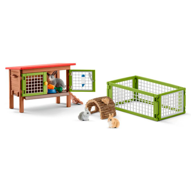 Schleich Farm World Rabbit Hutch 42420