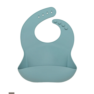 Loulou Lollipop LouLou Lollipop Silicone Bib -Slate Blue