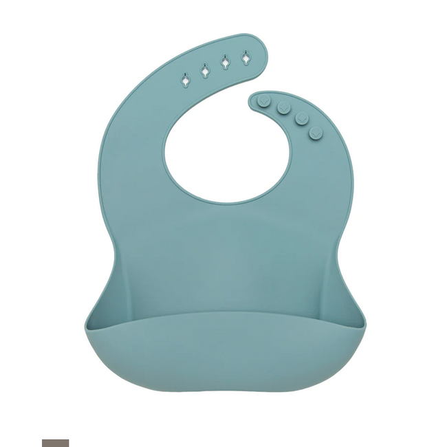Loulou Lollipop LouLou Lollipop Silicone Bib -Slate