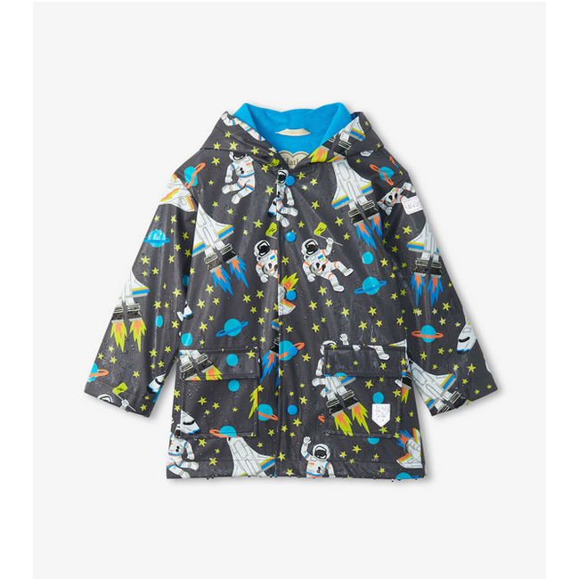 Hatley Outer Space Colour Change Raincoat Kaos Kids