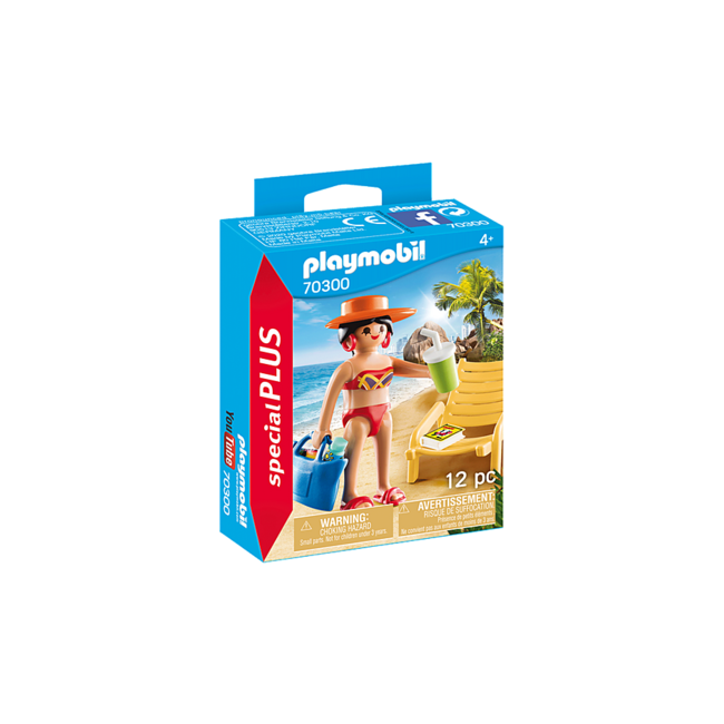 Playmobil Special PLUS 70300 Sunbather with Lounge Chair