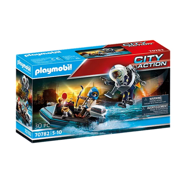 Playmobil City Action - Police Jet Pack with Boat 70782