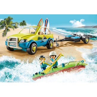 Playmobil Family Fun 70436 Beach Car with Canoe