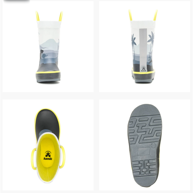 Kamik Kamik Dino Grey Rainboot EK9233N