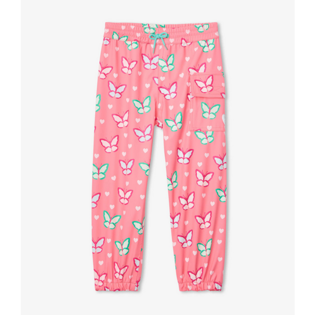 Dainty Butterflies Colour Changing Kids Rain Pants - Hatley CA