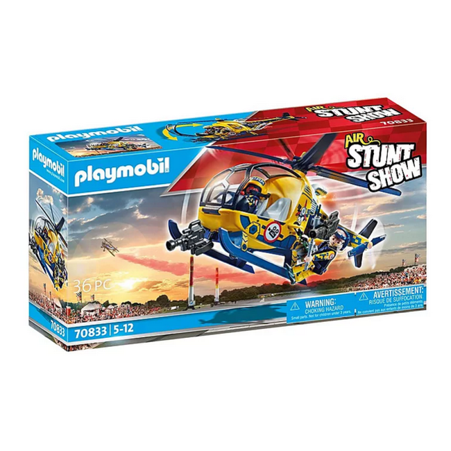 Playmobil Stunt Show - Helicopter with Film Crew 70833