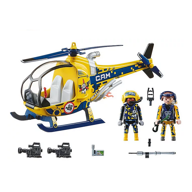 Playmobil Stunt Show - Helicopter with Film Crew 70833