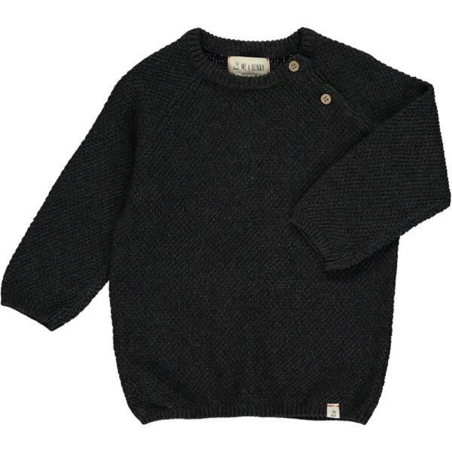 Me & Henry Roan Sweater HB993d Charcoal