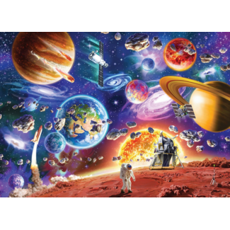 Cobble Hill Family Puzzle 350pc Space Travels  47005
