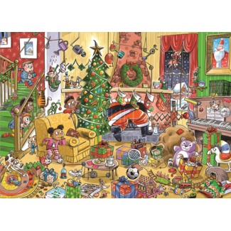 Cobble Hill Family Puzzle 350pc Catching Santa 47023