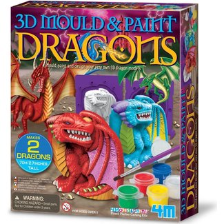 4M 3D Mould & Paint Dragons P4783