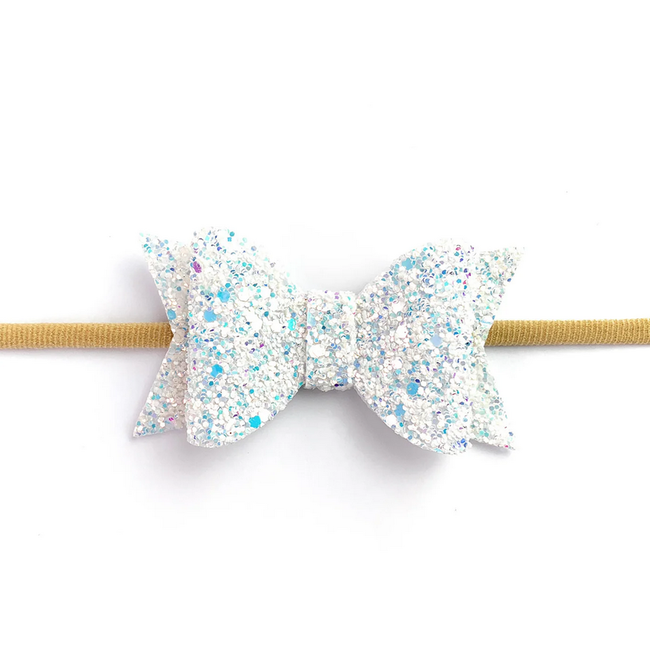 Baby Wisp Courtney Headband - Snow Glitter