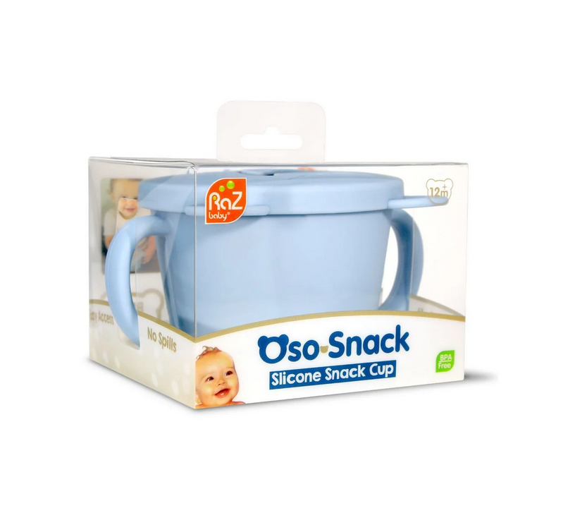 RazBaby OsoSnack Silicone Snack Cup Blue Moon Kaos Kids