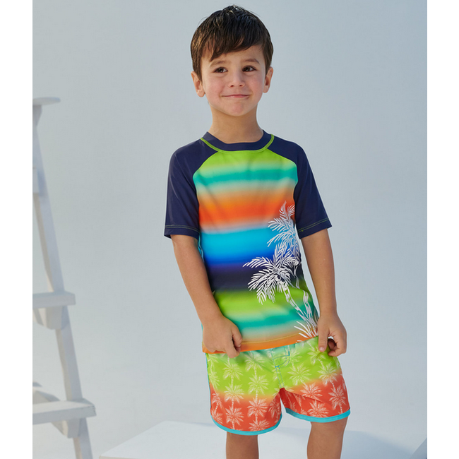 HATLEY Hatley Gradient Palms SS Rashguard UPF 50+