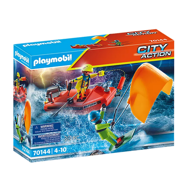 City Action Sauveteur en mer avec bateau et speedboat, Playmobil