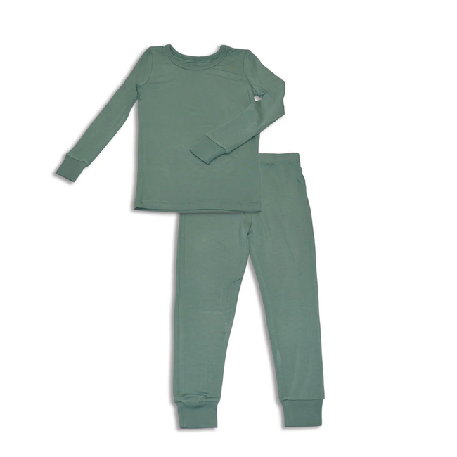 Silkberry Bamboo SS Pajama Set Mineral WF4350 - Kaos Kids