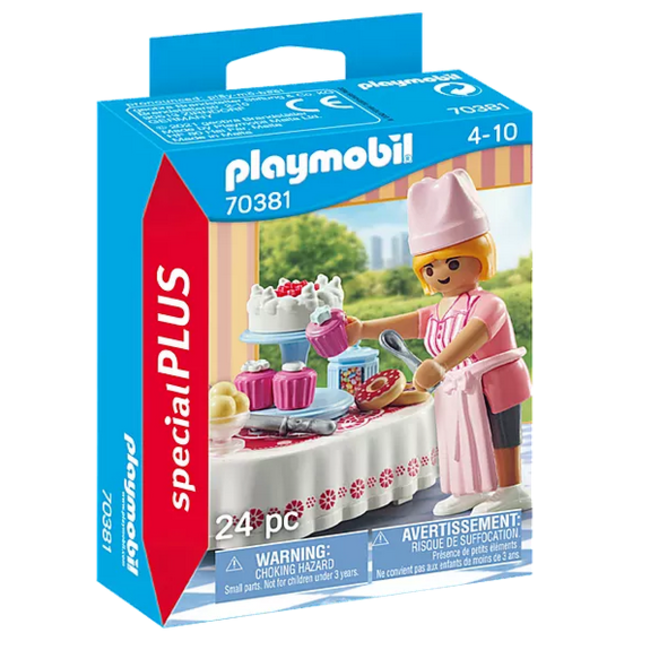 Playmobil Special PLUS 70381 Baker with Dessert Table