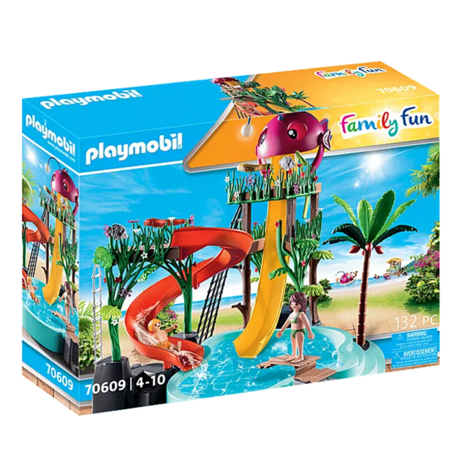Playmobil Family Fun 70609 Water Park W/Slides