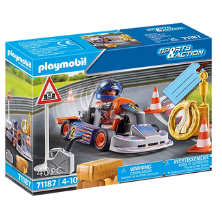 Playmobil Sports & Action  71187 Go-Kart Racing Gift Set
