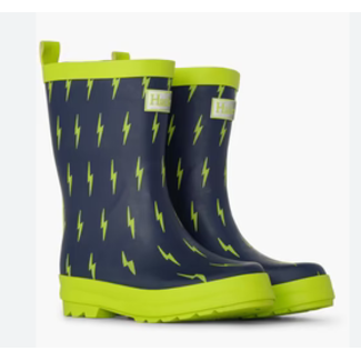 HATLEY Hatley Splash Boots  Green Lightning Bolts 1