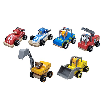 Hape - Wild Riders Vehicle Asst  E0486