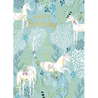 Calypso Card -CC1790 Unicorn Forest