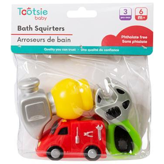 Tootsie Baby 3 Pc Tools  Bath Squirters 76066