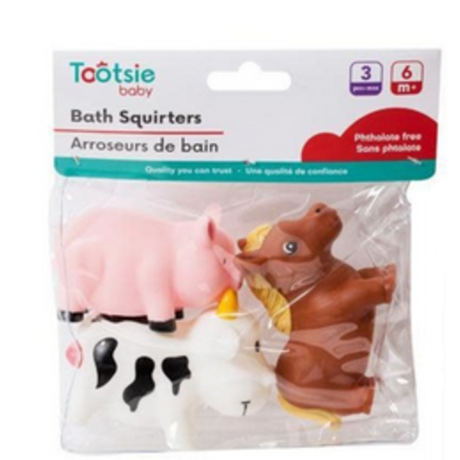 Tootsie Baby 3 Pc Bath Squirters Farm  76064