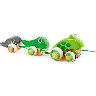 Hape Hape Pull-Along Frog Family E0365