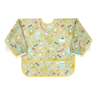 Bumkins Sleeved Bib -Happy Camper