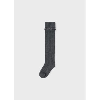 Mayoral Mayoral Knee High Ribbed Socks 10324 Grey