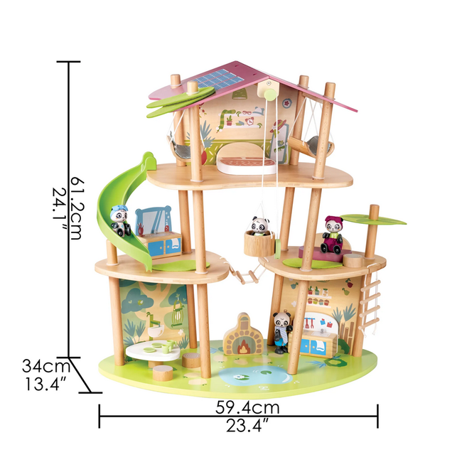 Hape - Pandas' Bamboo House - E3413