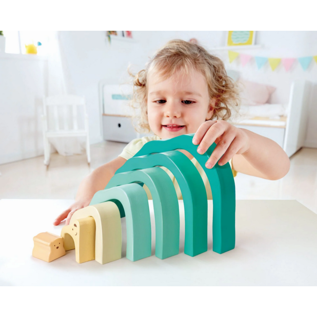 Hape Arctic Polar Bear Stacking Blocks E0490