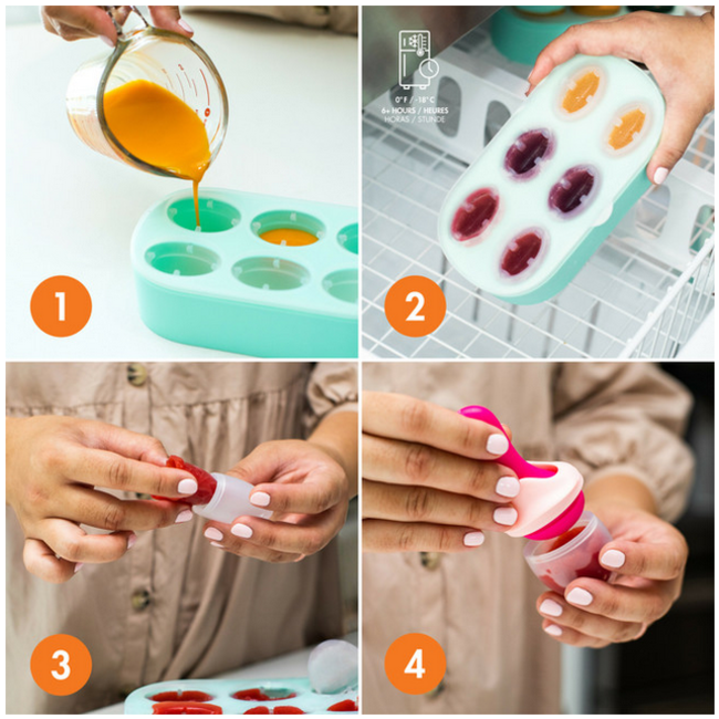Boon Pulp Popsicle and Freezer Tray + Silicone Feeder