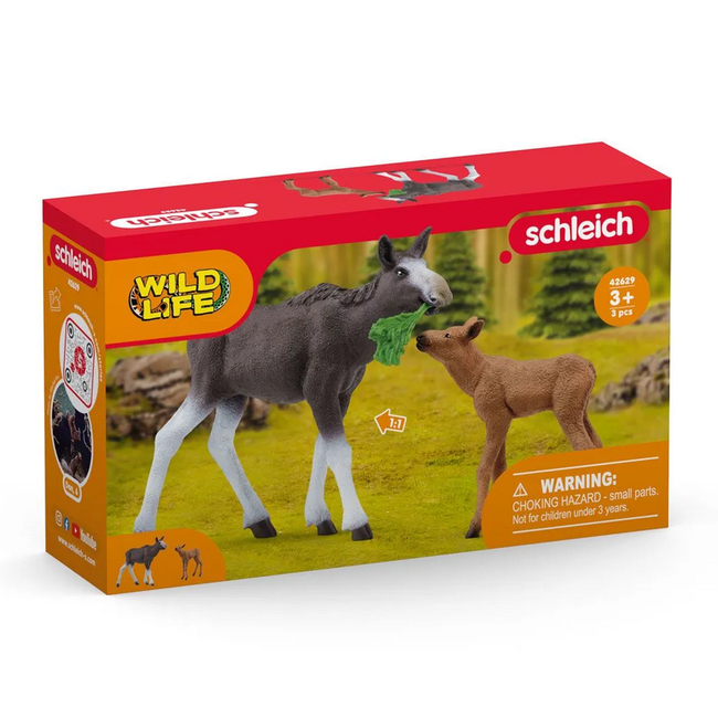 Schleich Wildlife Moose Family 42629