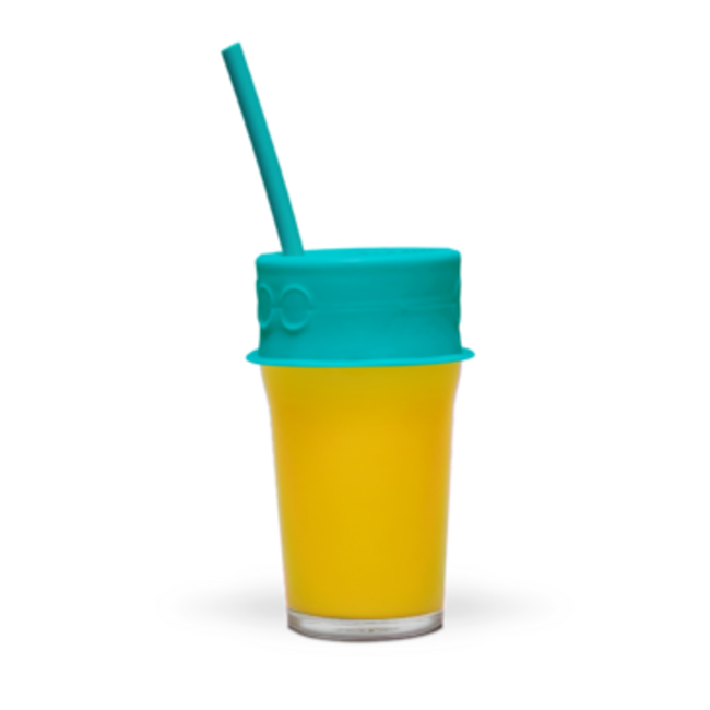 Silicone Lid & Straw - Blue LUU06