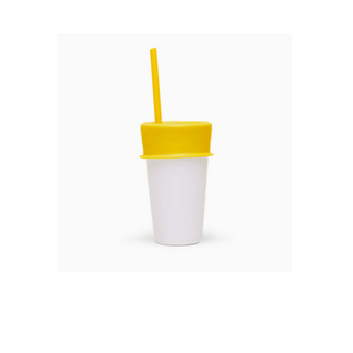 Silicone Lid & Straw - Yellow