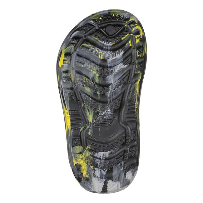 Skechers Swifters - Aqua Swirl Blk/Yellow Toddlers