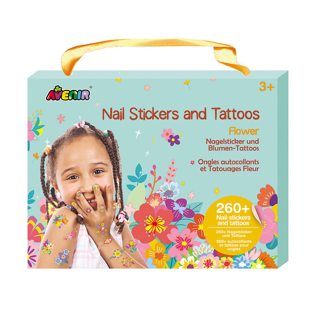 Avenir Nail Stickers and Tattoos - Flower