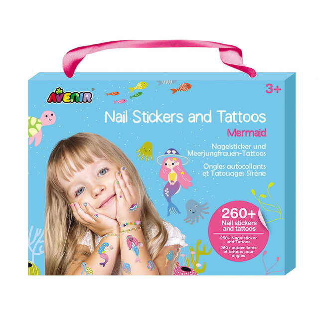 +! Avenir Nail Stickers and Tattoos - Mermaid NA218204 (NEW PIC)