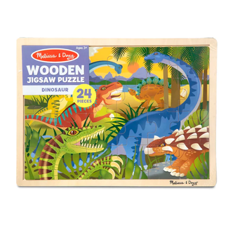 Melissa & Doug Wooden 24Pc Puzzle Dinosaurs 19066