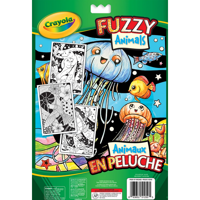 Crayola Fuzzy Animals Colouring Pages Kaos Kids