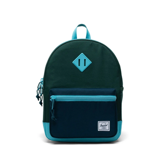 Herschel Heritage Youth Backpack  Hunter Green/Reflecting Pond/Sea Jet  (F23 Sizing)