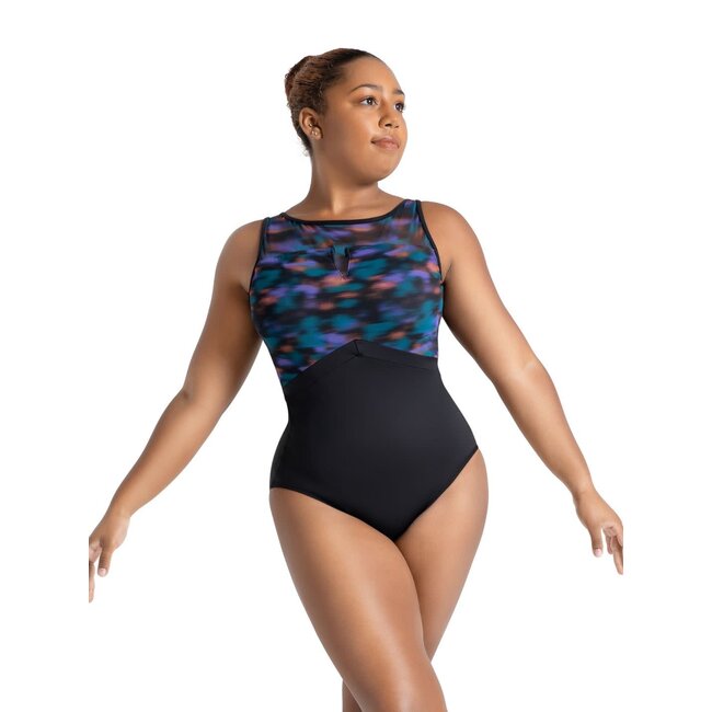 Capezio V Back Scoop Leotard Mystical Black 11910W