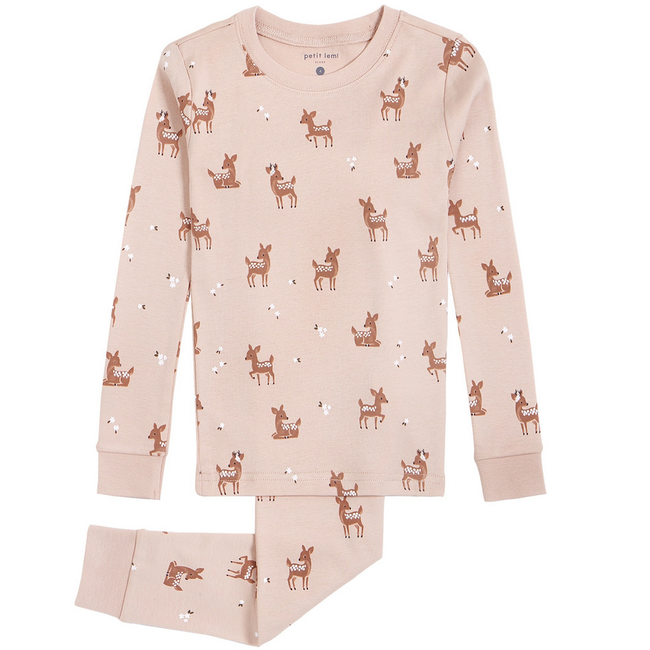 Petit Lem 2pc Pajama Set - Deer