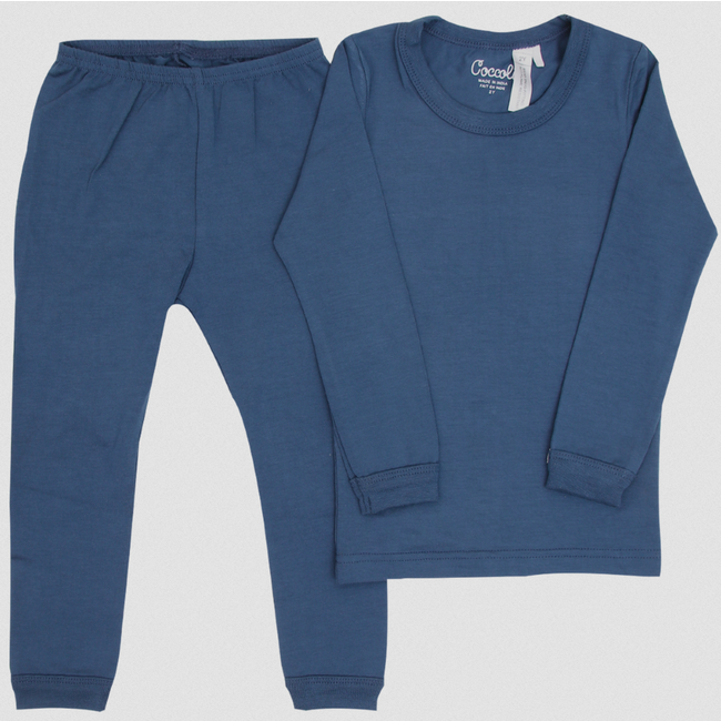 Coccoli Modal LS Pyjama - Majolica Blue - Kaos Kids