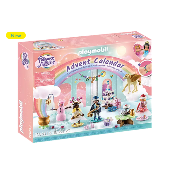 Playmobil Advent Calendar Princess Magic Christmas Under the Rainbow 71348